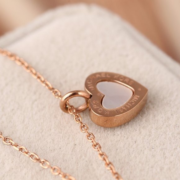 Michael Kors Round Shell Pendant Necklace - Picture 3 of 8